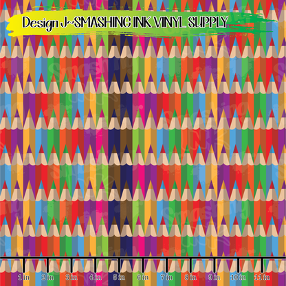 Colored Pencils ★ Laser Safe Adhesive Film (TAT 3 BUS DAYS)