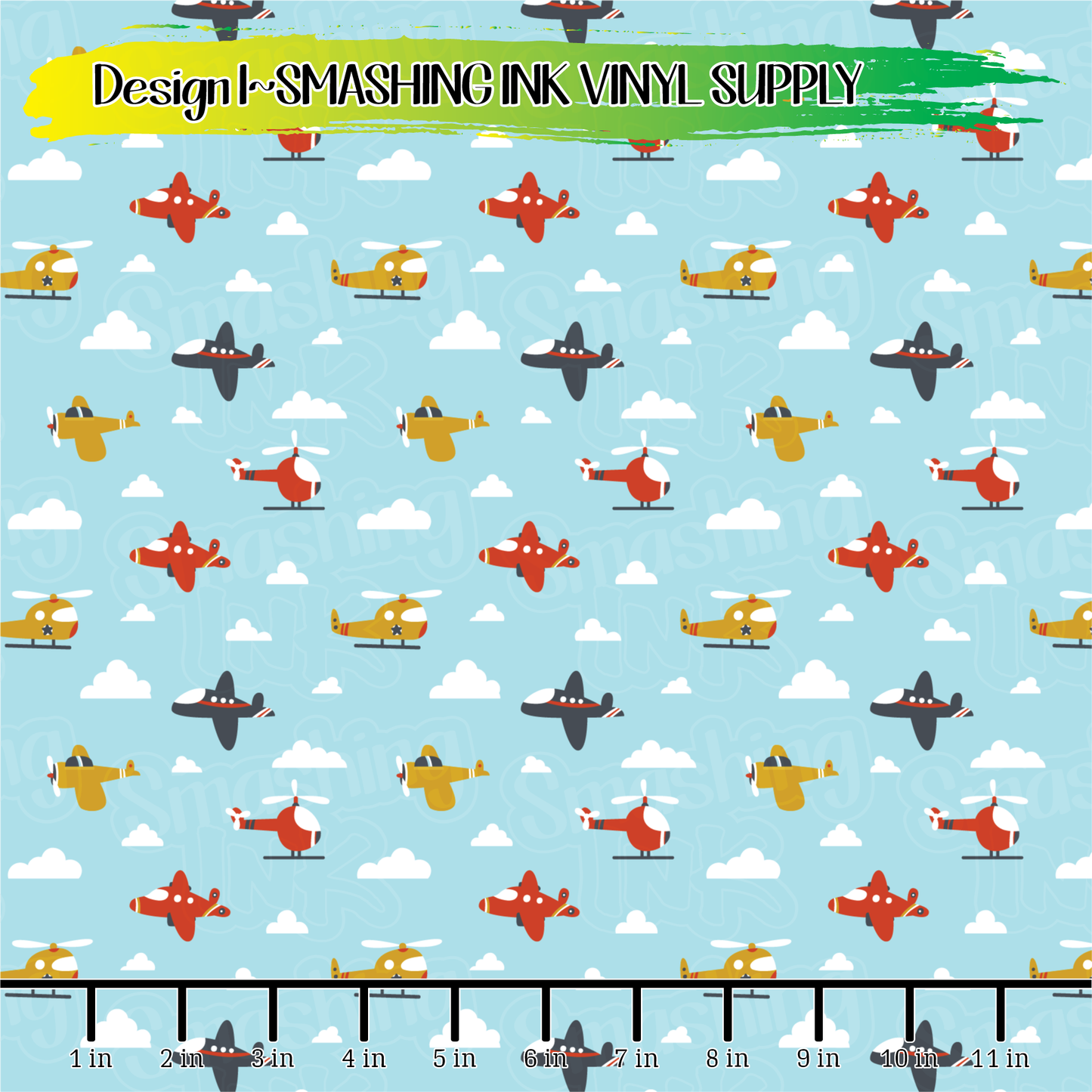 Airplane ★ Pattern Vinyl | Faux Leather | Sublimation (TAT 3 BUS DAYS)