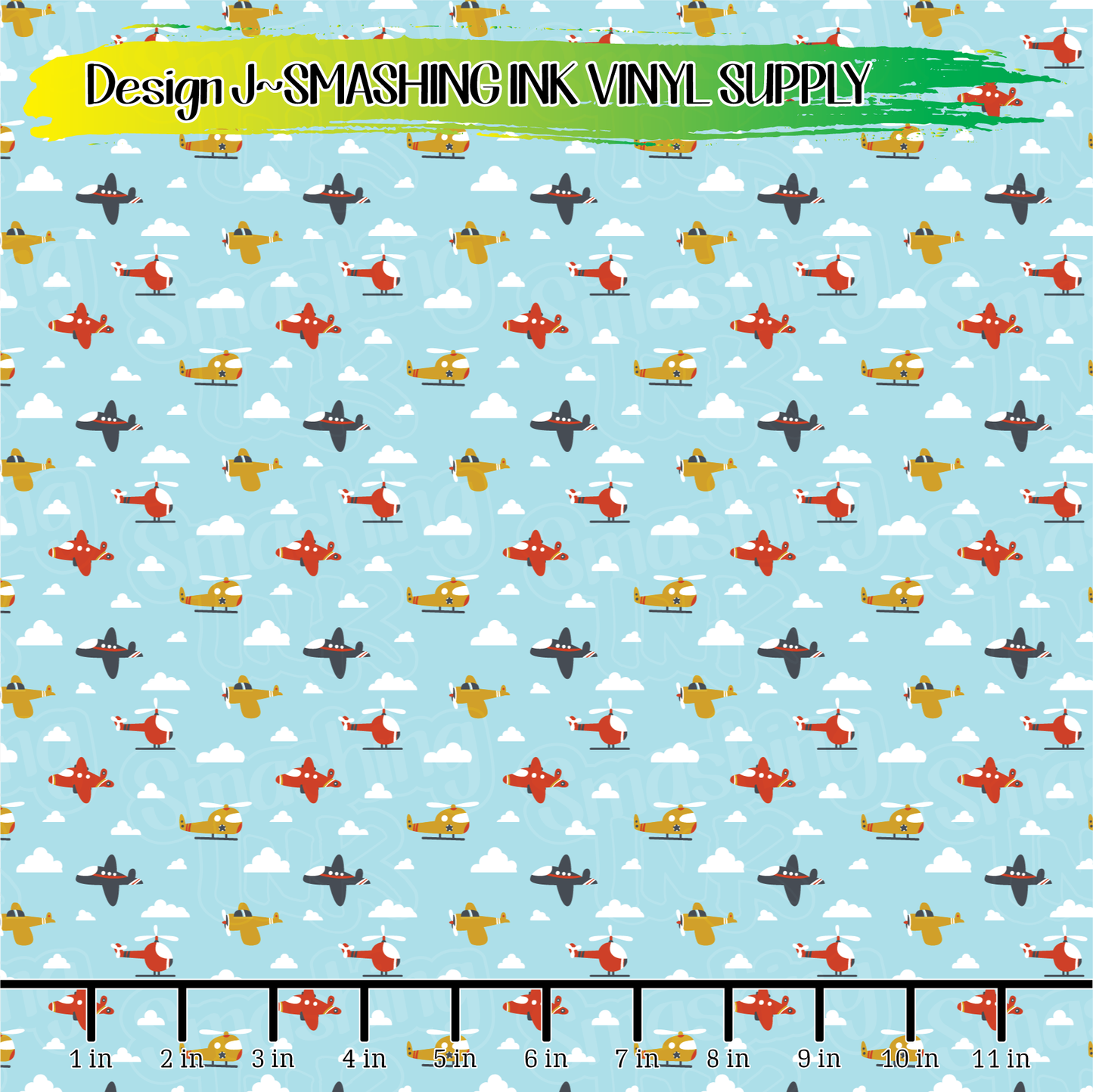 Airplane ★ Pattern Vinyl | Faux Leather | Sublimation (TAT 3 BUS DAYS)