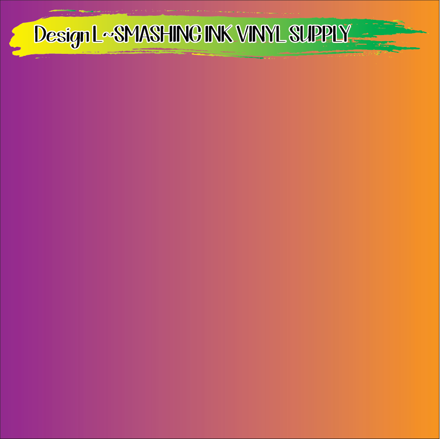 Orange Ombre ★ Pattern Vinyl | Faux Leather | Sublimation (TAT 3 BUS DAYS)