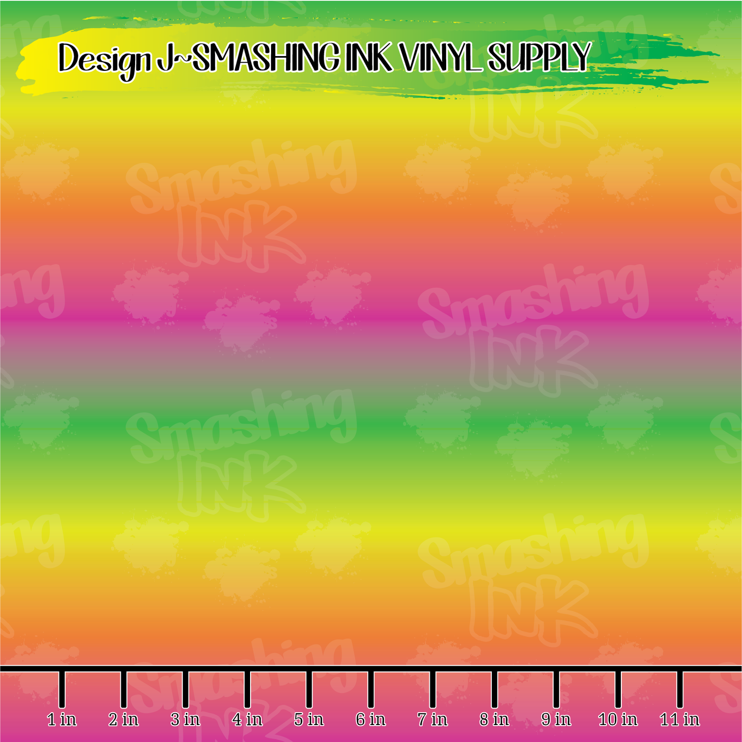 Green Pink Ombre ★ Pattern Vinyl | Faux Leather | Sublimation (TAT 3 BUS DAYS)