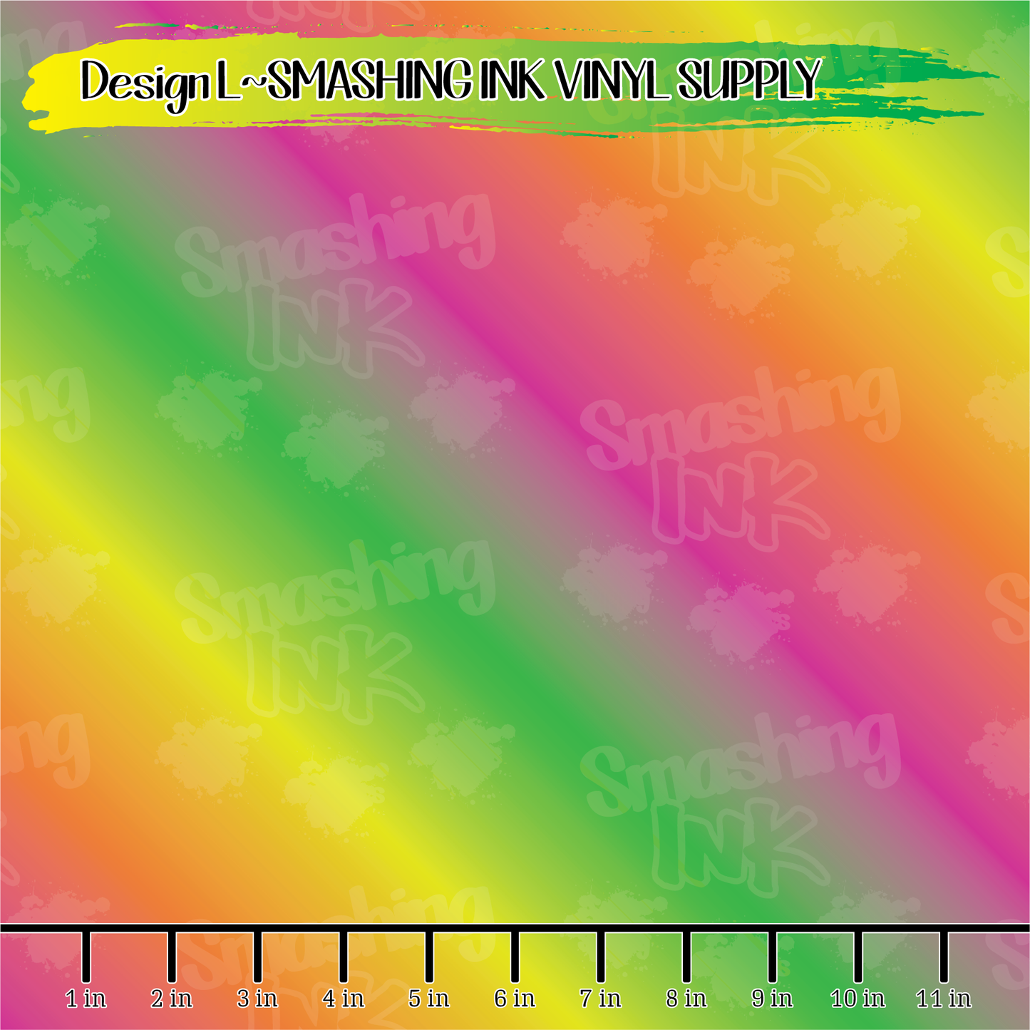 Green Pink Ombre ★ Pattern Vinyl | Faux Leather | Sublimation (TAT 3 BUS DAYS)