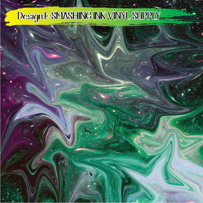 Multicolor Swirls ★ Pattern Vinyl | Faux Leather | Sublimation (TAT 3 BUS DAYS)