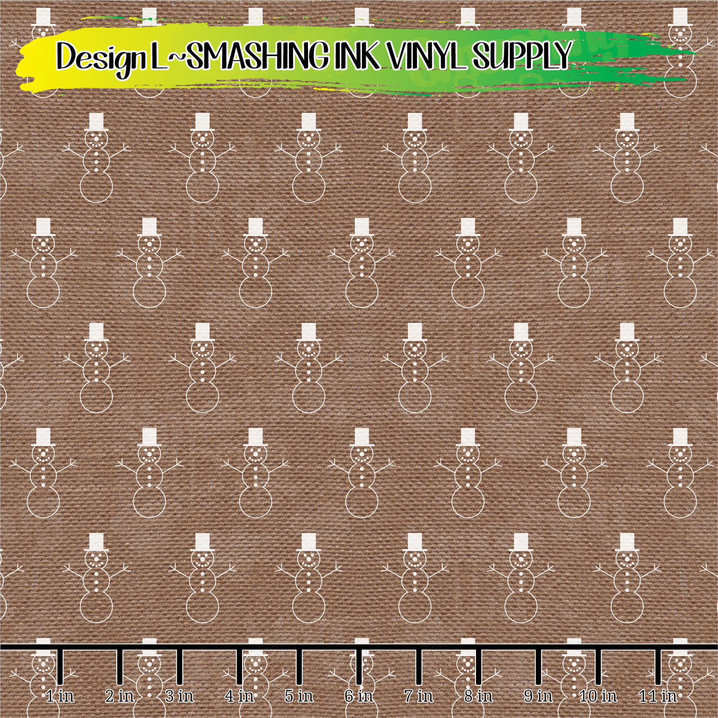 Reindeer and Snowman ★ Pattern Vinyl | Faux Leather | Sublimation (TAT 3 BUS DAYS)