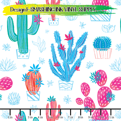 Colorful Cactus ★ Laser Safe Adhesive Film (TAT 3 BUS DAYS)