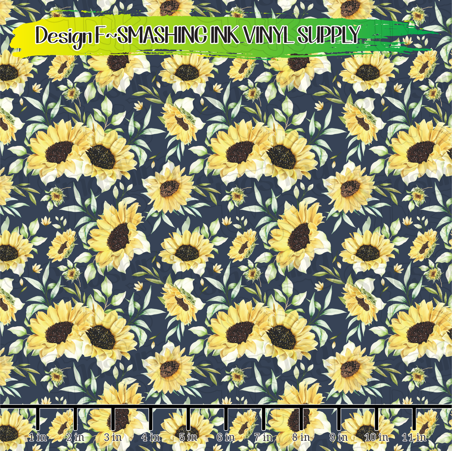 Sunflowers ★ Pattern Vinyl | Faux Leather | Sublimation (TAT 3 BUS DAYS)