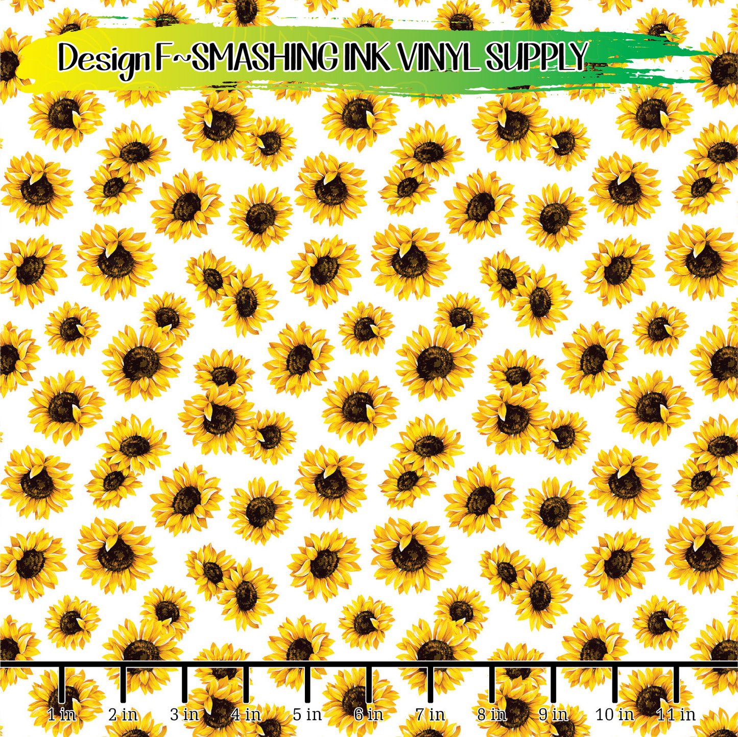 Sunflower ★ Pattern Vinyl | Faux Leather | Sublimation (TAT 3 BUS DAYS)