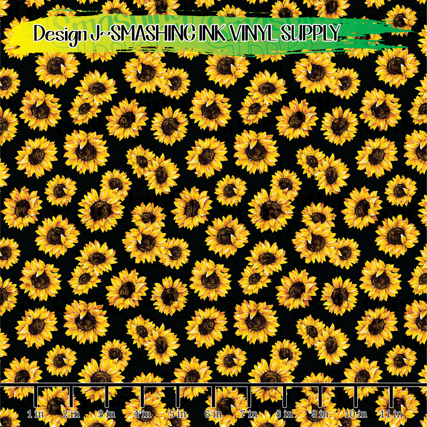 Sunflowers ★ Pattern Vinyl | Faux Leather | Sublimation (TAT 3 BUS DAYS)