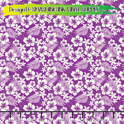 Purple Hibiscus ★ Laser Safe Adhesive Film (TAT 3 BUS DAYS)