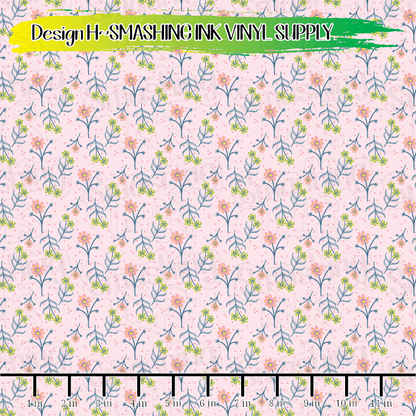 Pink Daisies ★ Pattern Vinyl | Faux Leather | Sublimation (TAT 3 BUS DAYS)