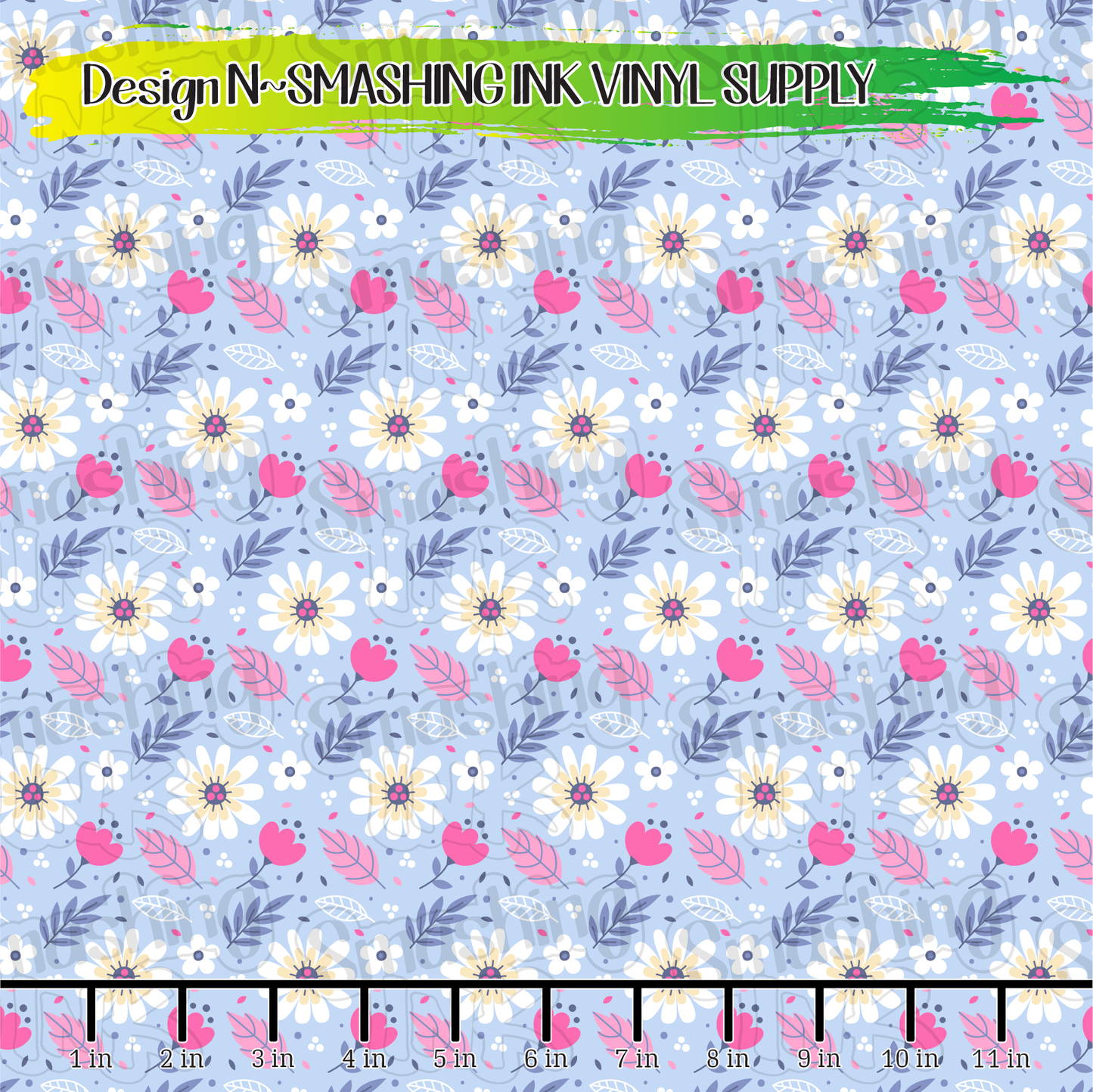 Colorful Floral ★ Pattern Vinyl | Faux Leather | Sublimation (TAT 3 BUS DAYS)