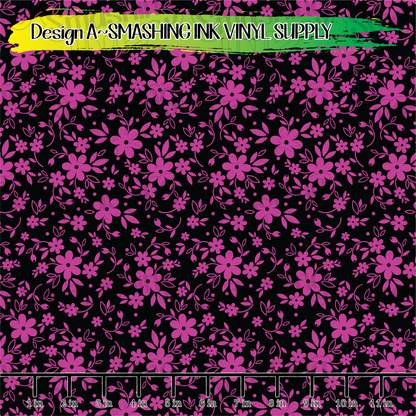 Floral Pattern ★ Laser Safe Adhesive Film (TAT 3 BUS DAYS)