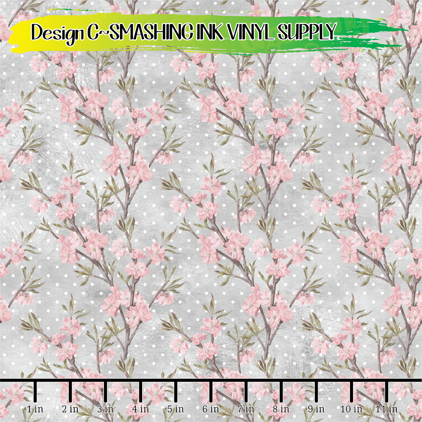 Floral Polka Dots ★ Laser Safe Adhesive Film (TAT 3 BUS DAYS)