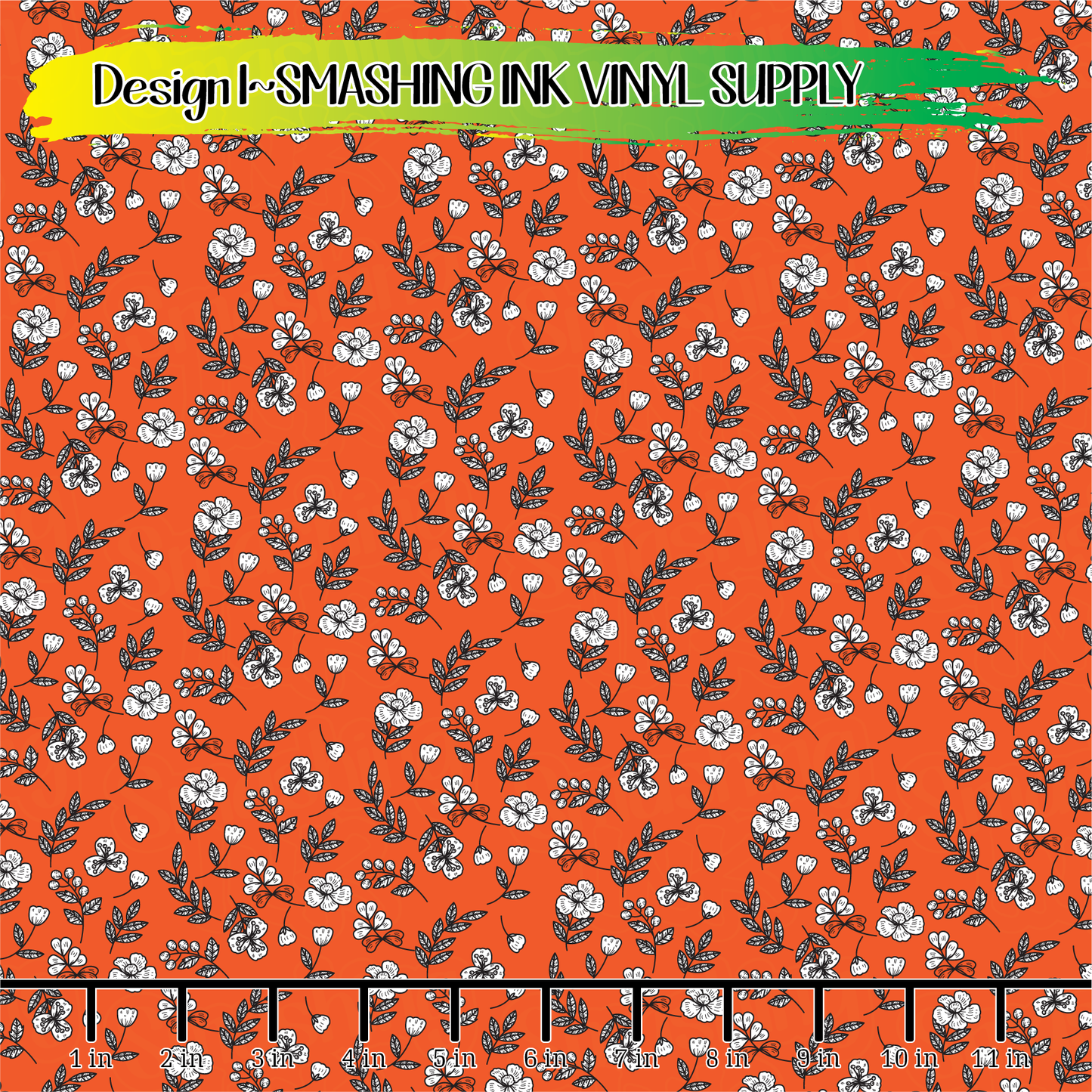 Fall Floral ★ Laser Safe Adhesive Film (TAT 3 BUS DAYS)