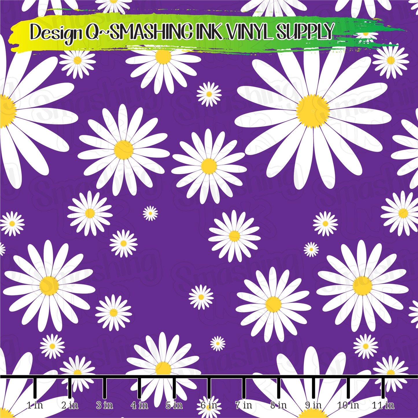 Purple Daisies ★ Laser Safe Adhesive Film (TAT 3 BUS DAYS)