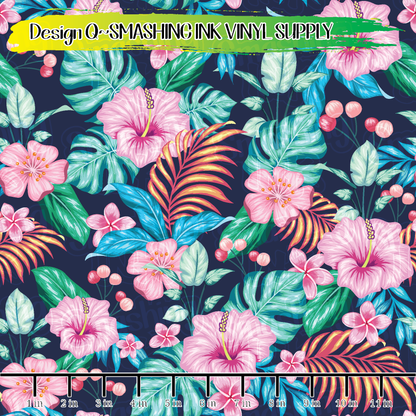 Tropical Flowers ★ Laser Safe Adhesive Film (TAT 3 BUS DAYS)