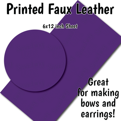 Solid Deep Purple - Faux Leather Sheet (SHIPS IN 3 BUS DAYS)