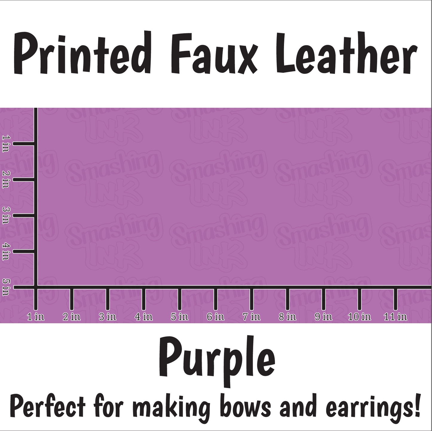 Solid Purple - Faux Leather Sheet (SHIPS IN 3 BUS DAYS)