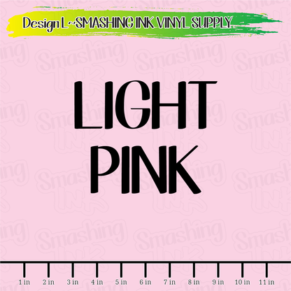 Pink Shades ★ Laser Safe Adhesive Film (TAT 3 BUS DAYS)