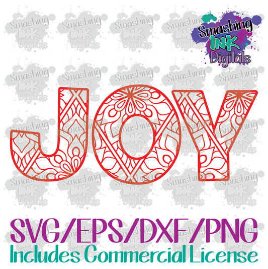 Joy Mandala - SVG Cutting File