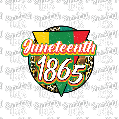 Juneteenth 1865 Leopard - Heat Transfer | DTF | Sublimation (TAT 3 BUS DAYS) [7F-12HTV]