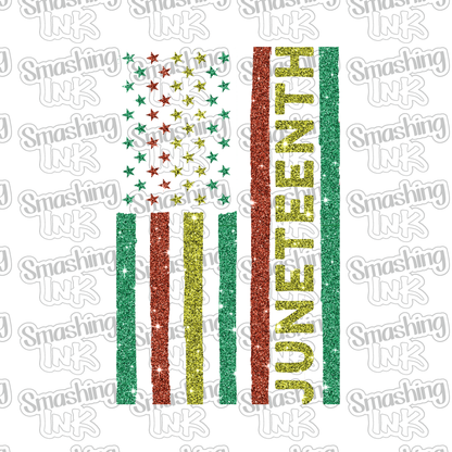 Juneteenth Flag - Heat Transfer | DTF | Sublimation (TAT 3 BUS DAYS) [7F-13HTV]