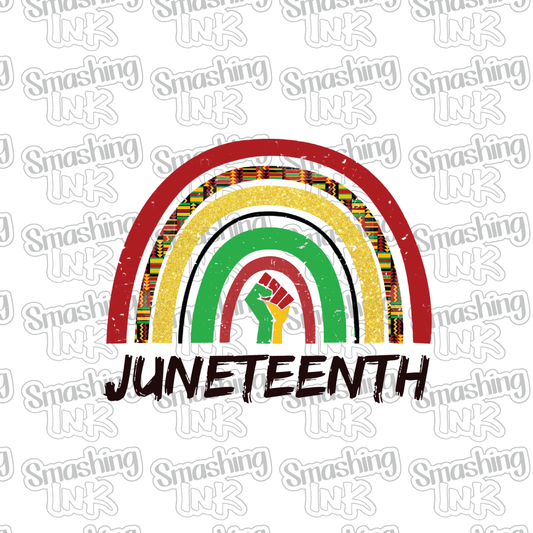 Juneteenth Rainbow - Heat Transfer | DTF | Sublimation (TAT 3 BUS DAYS) [7F-9HTV]