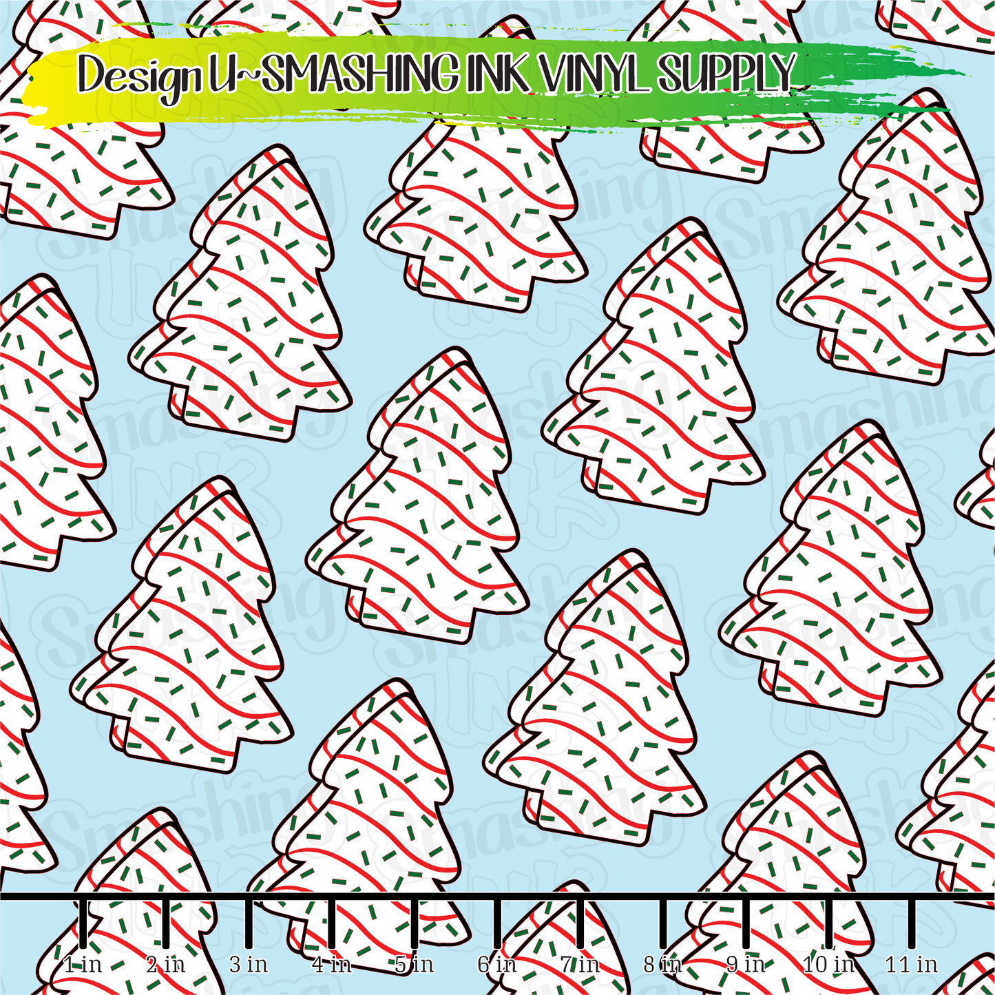 Christmas Cakes  ★ Pattern Vinyl | Faux Leather | Sublimation (TAT 3 BUS DAYS)