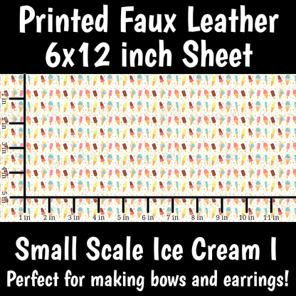 Small Scale Ice Cream I - Faux Leather Sheet (SHIPS IN 3 BUS DAYS)
