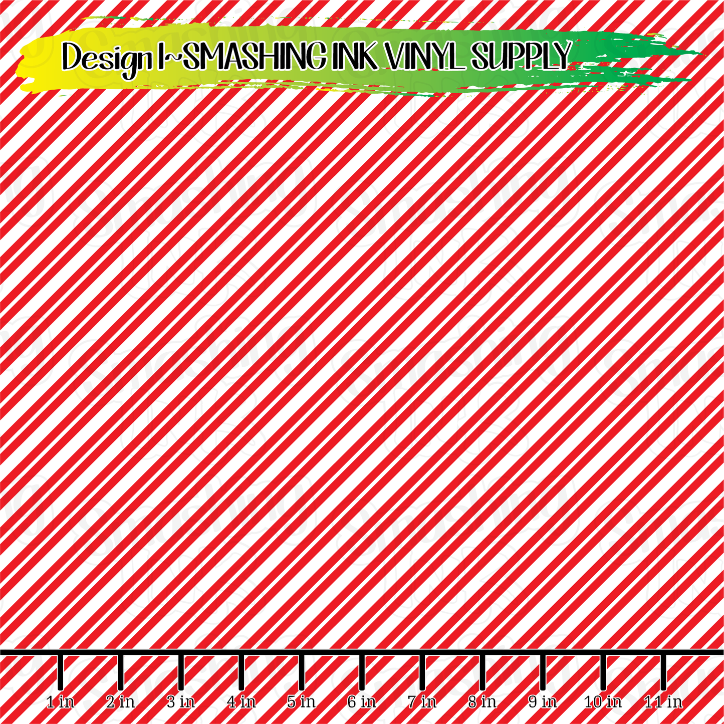 Red White Candy Cane ★ Pattern Vinyl | Faux Leather | Sublimation (TAT 3 BUS DAYS)