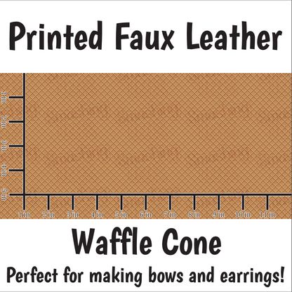 Waffle Cone - Faux Leather Sheet (SHIPS IN 3 BUS DAYS)