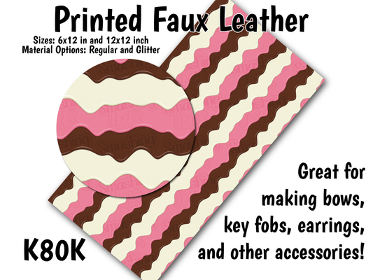 Ice Cream - Faux Leather Sheet (SHIPS IN 3 BUS DAYS)
