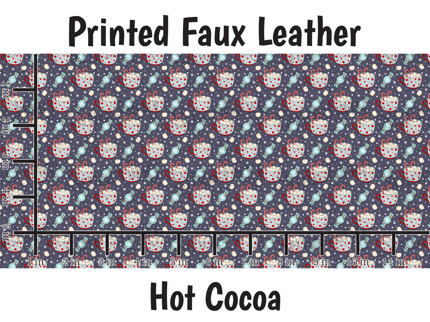 Hot Cocoa - Faux Leather Sheet (SHIPS IN 3 BUS DAYS)