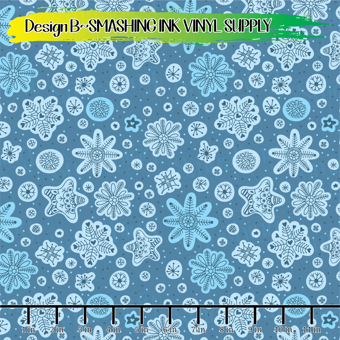 Snowflake Doodles ★ Laser Safe Adhesive Film (TAT 3 BUS DAYS)