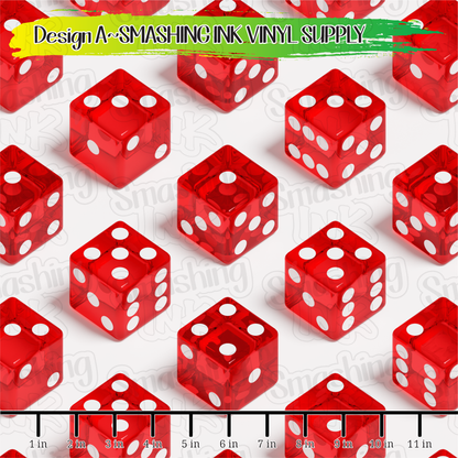 Red Dice ★ Laser Safe Adhesive Film (TAT 3 BUS DAYS)