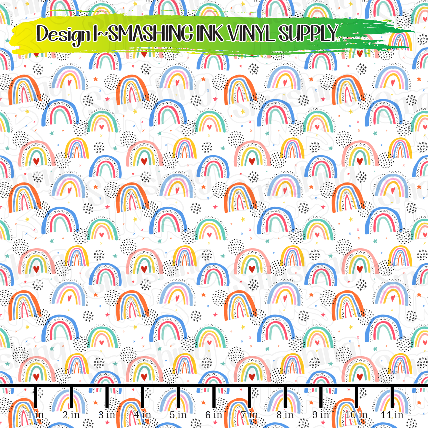 Cute Rainbows ★ Laser Safe Adhesive Film (TAT 3 BUS DAYS)
