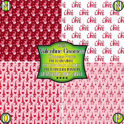 Valentine Gnomes ★ Laser Safe Adhesive Film (TAT 3 BUS DAYS)