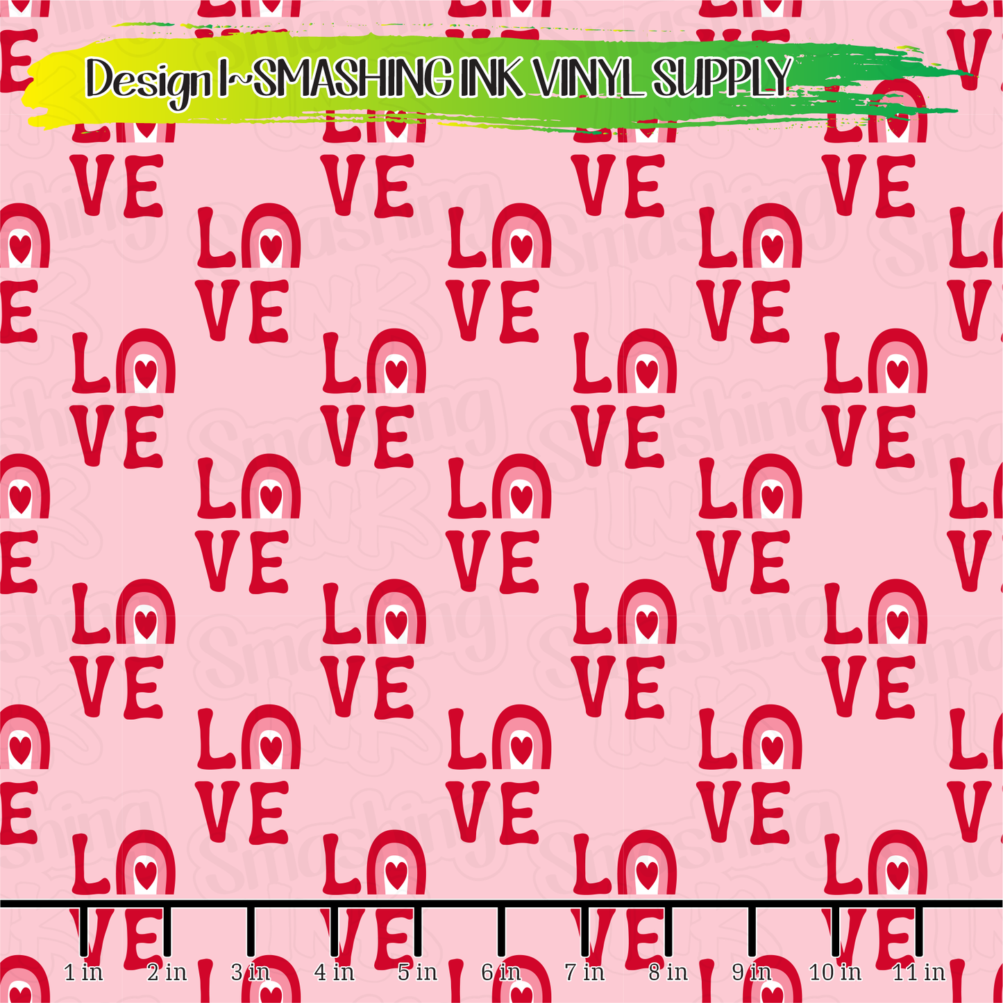 Valentine Rainbows ★ Pattern Vinyl | Faux Leather | Sublimation (TAT 3 BUS DAYS)