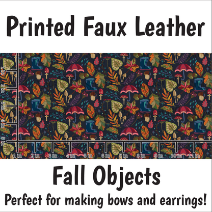 Fall Objects - Faux Leather Sheet (SHIPS IN 3 BUS DAYS)