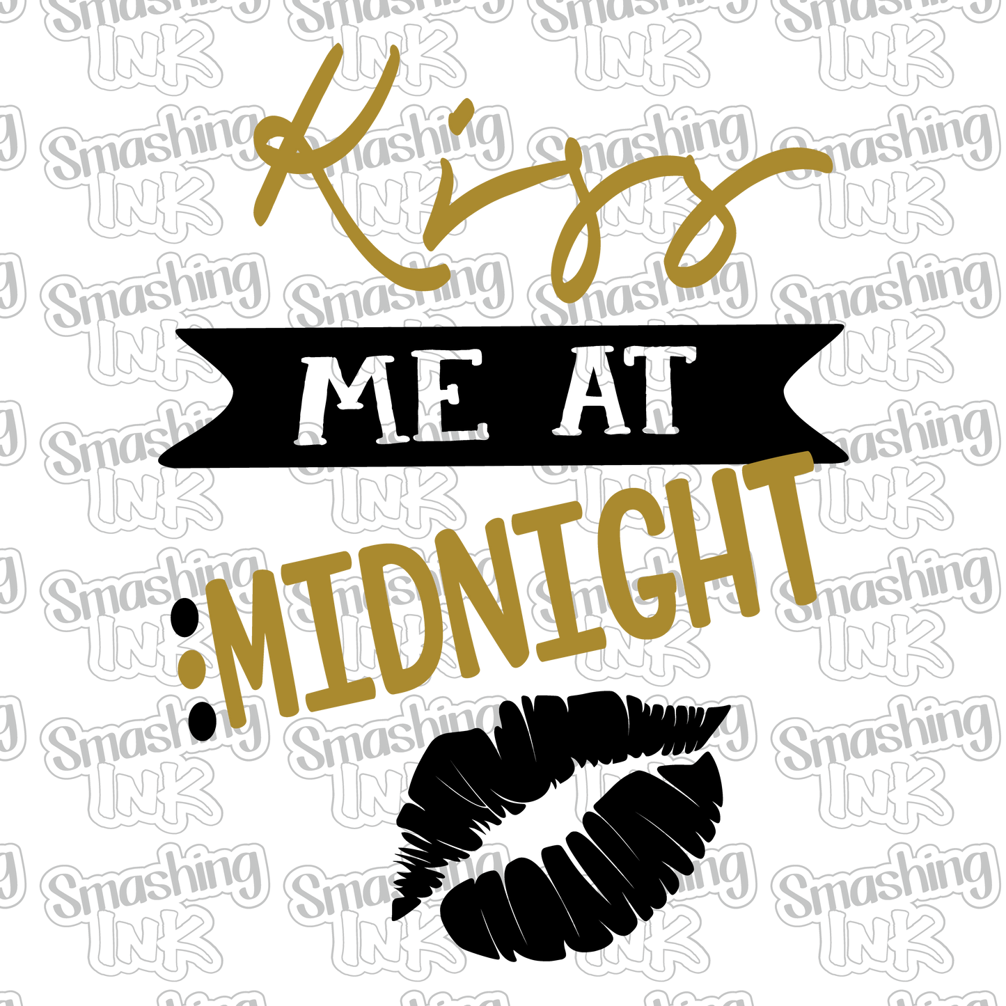 Kiss Me at Midnight- Heat Transfer | DTF | Sublimation (TAT 3 BUS DAYS) [4L-2HTV]