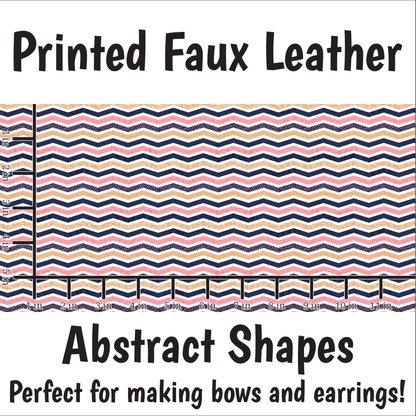 Abstract Shapes - Faux Leather Sheet (SHIPS IN 3 BUS DAYS)