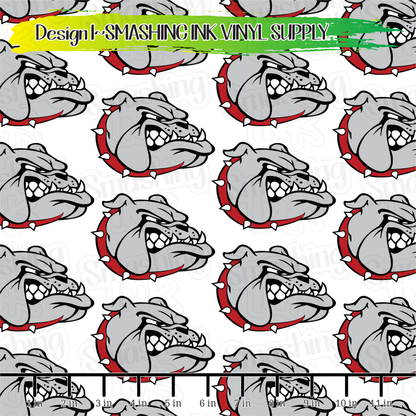 Nampa Bulldogs ★ Pattern Vinyl | Faux Leather | Sublimation (TAT 3 BUS DAYS)