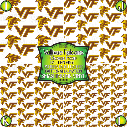 Vallivue Falcons ★ Laser Safe Adhesive Film (TAT 3 BUS DAYS)