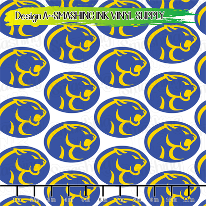 Caldwell Cougars ★ Pattern Vinyl | Faux Leather | Sublimation (TAT 3 BUS DAYS)