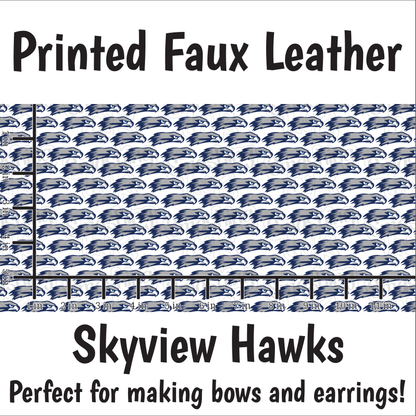 Skyview Hawks - Faux Leather Sheet (SHIPS IN 3 BUS DAYS)