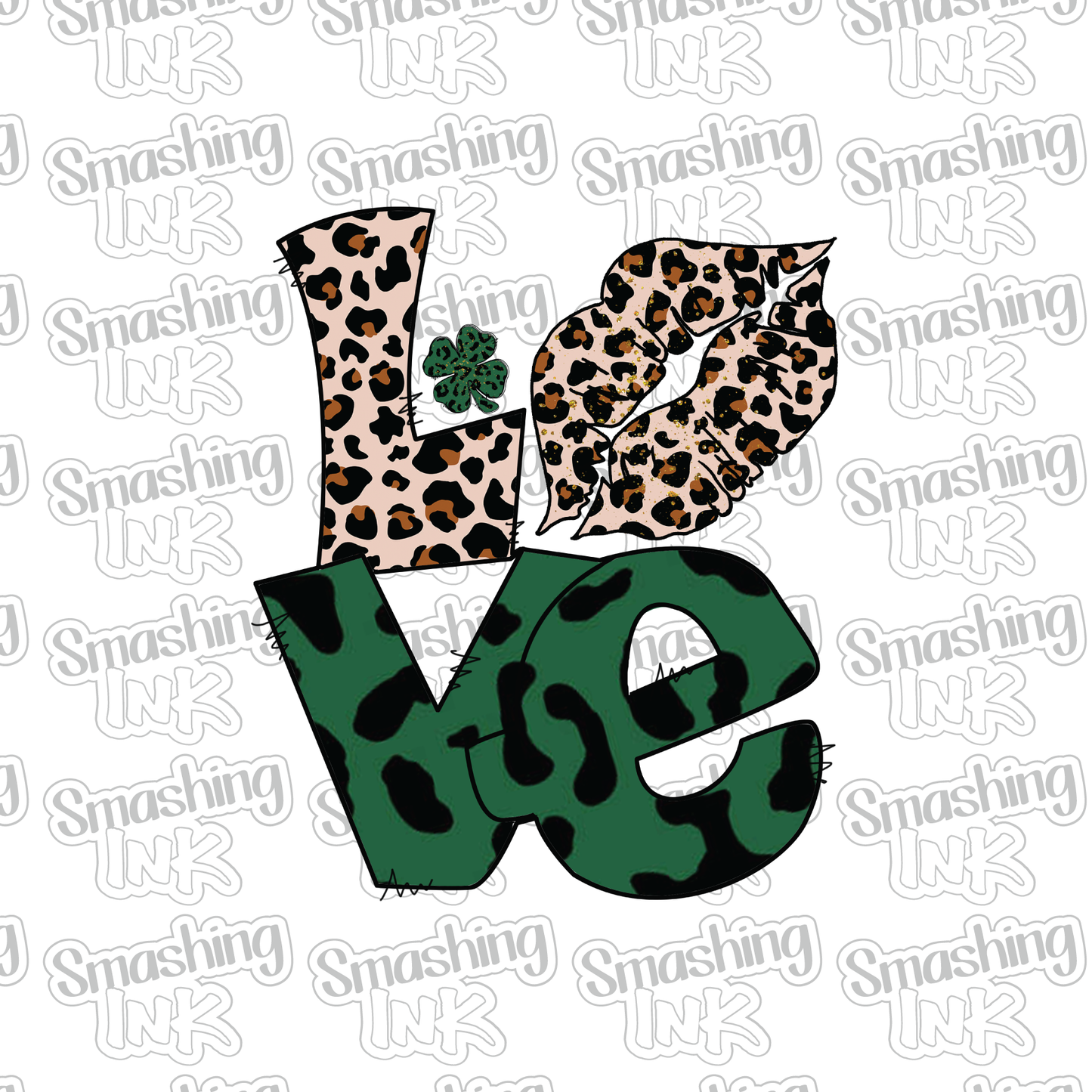 Love Shamrock - Heat Transfer | DTF | Sublimation (TAT 3 BUS DAYS) [4B-16HTV]