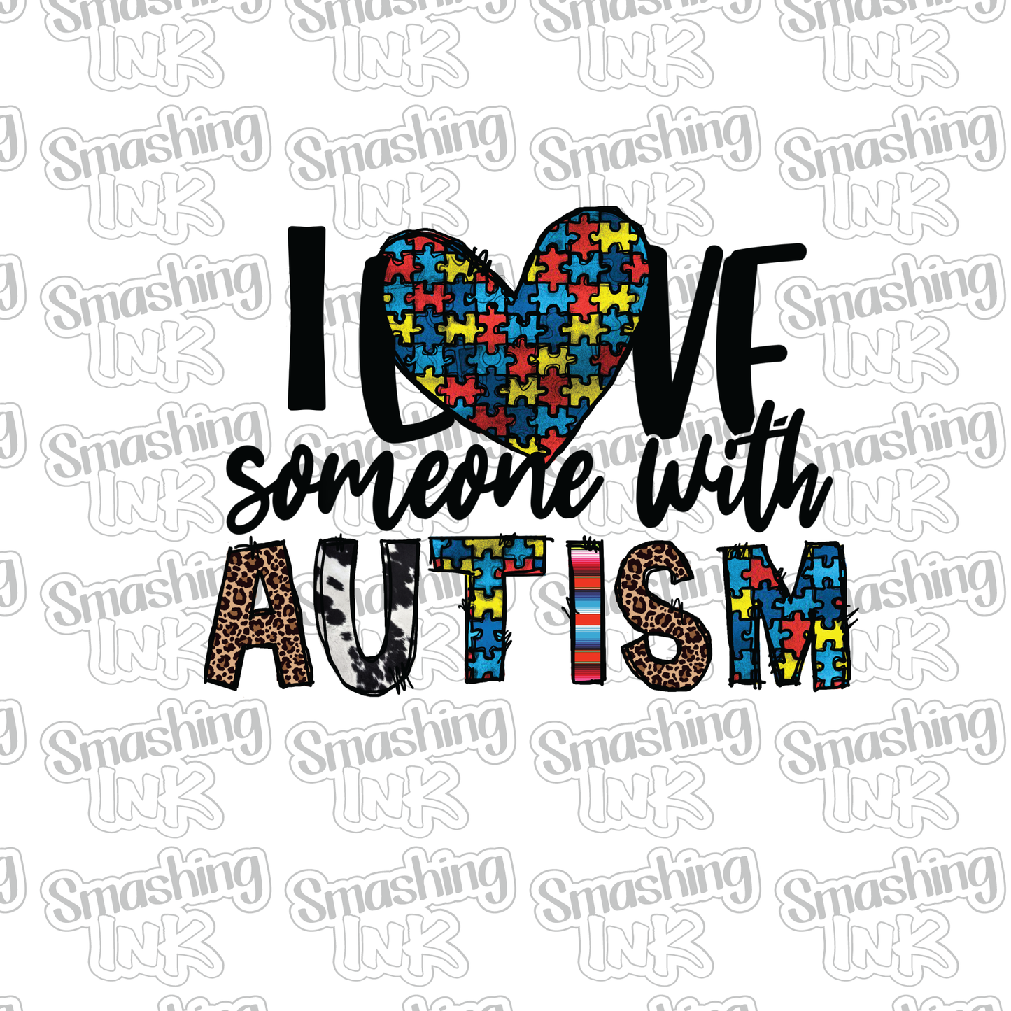 love needs no words autism ready to press sublimation heat