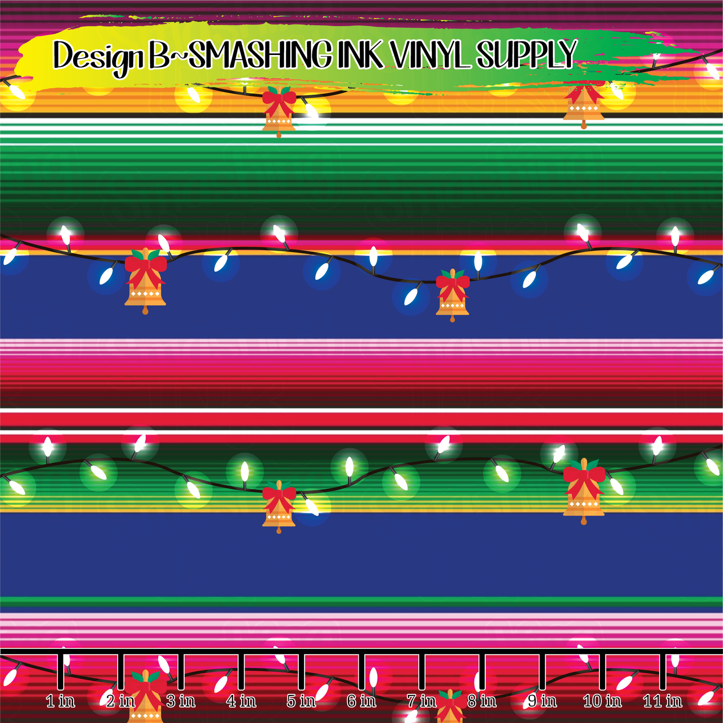 Serape Lights ★ Laser Safe Adhesive Film (TAT 3 BUS DAYS)