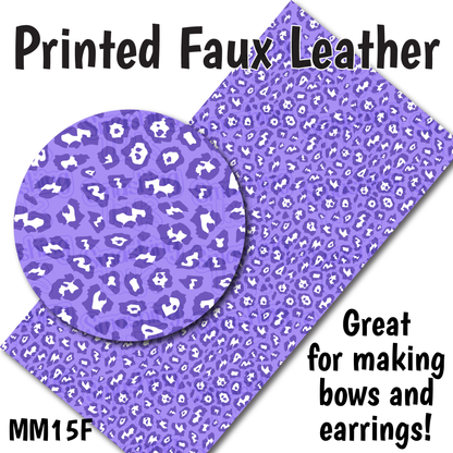 Purple Cheetah - Faux Leather Sheet (SHIPS IN 3 BUS DAYS)