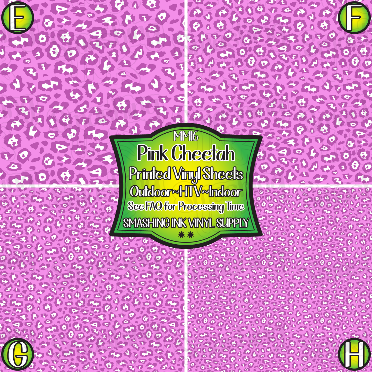 Pink Cheetah ★ Laser Safe Adhesive Film (TAT 3 BUS DAYS)